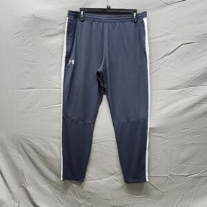Under Armour Men's Navy Joggers with White Accents